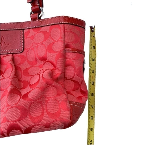 Y2K Coach Cherry Signature Jacquard Gallery Monogram Purse Rare Shoulder Bag - Picture 14 of 17